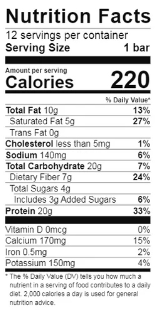 Snickers High Protein Nutrition